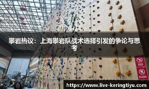 攀岩热议：上海攀岩队战术选择引发的争论与思考